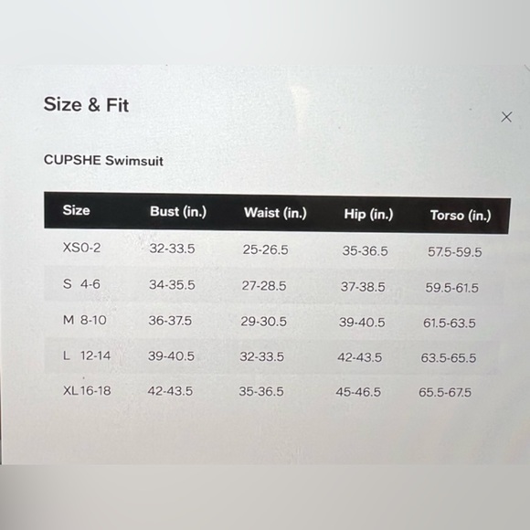 🆕 CUPSHE 2 PIECE NAVY TAKINI SWIMSUIT - Picture 10 of 10